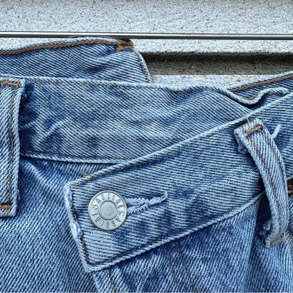 Agolde Criss Cross Denim Jean Short Symbol - Picture 5 of 11